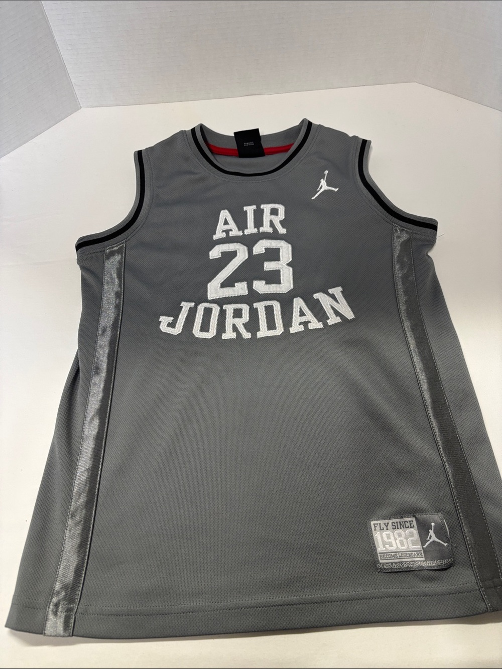 Jordan Gray AIR 23 Mesh Basketball Jersey
